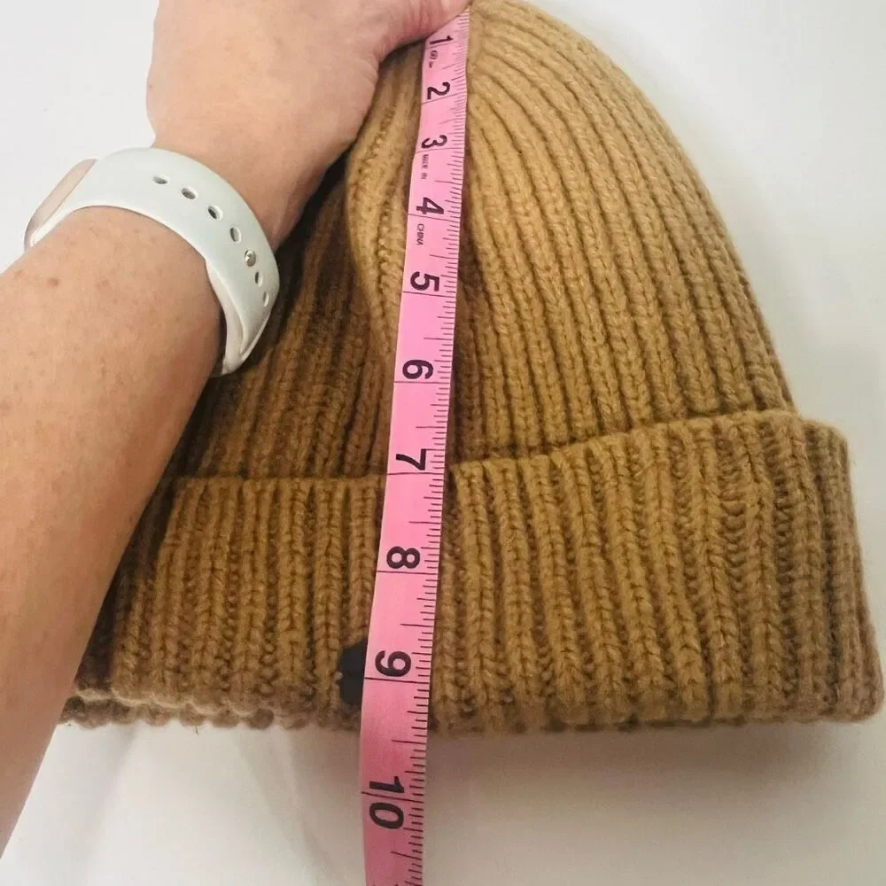 Superdry Brown Winter Beanie Hat Wool Nylon One Size Unisex